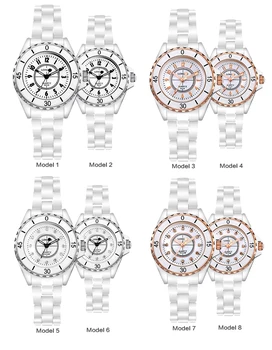 Nové Luxusné Značky LONGBO Ženy Keramické Hodinky Módne Ženeve Femal Hodinky Lady Quartz Náramkové hodinky relojes mujer 8628 sinowatch