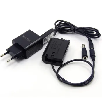 Power Bank USB Kábel+EN-EL15 EL15a MH25 EP-5B DC Spojka Batérie+Nabíjačka pre Nikon Z6 Z7 D800 D850 D810 D7200 D7100 D7500 Fotoaparát