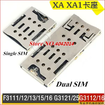 Pôvodná SIM 1/2 Micro SD/TF Dual SIM Kariet Konektor Zásuvka Pre Sony XA XA1 G3121 G3112 G3116 Slot Nahradenie Spats