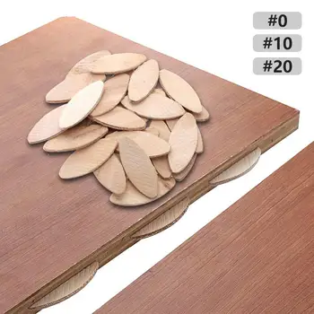 100ks Dreva Dowel Bukového Dreva Biscuit Stolár 20# 10# 0# Sušienky pre Tenon Dreva Spájanie