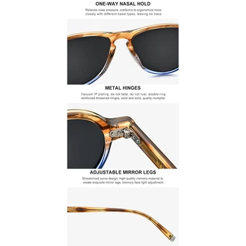 HEPIDEM Acetát Polarizované Slnečné Okuliare pre Mužov 2020 Nové Módne, Luxusné Značky Dizajn Retro Vintage Pilot, slnečné Okuliare Ženy 9129
