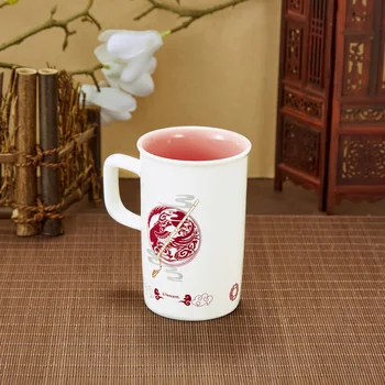 Veľmajster Démonické Pestovanie MDZS Wei Wuxian Lan Wangji Vody Keramický Hrnček Kávy Pohár Starobylej Štýl Kolekcie Cosplay Darček
