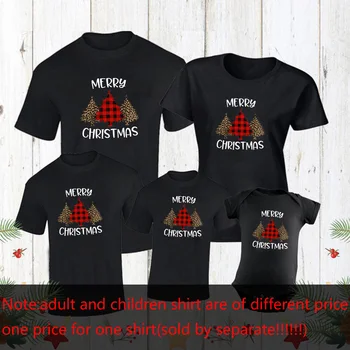 Rodina Vianoce, T-Shirts Maminku a Ma Tee Tričko Veselé Vianoce Rodiny Košele Rodiny Zodpovedajúce Vianočné Oblečenie, Módne oblečenie