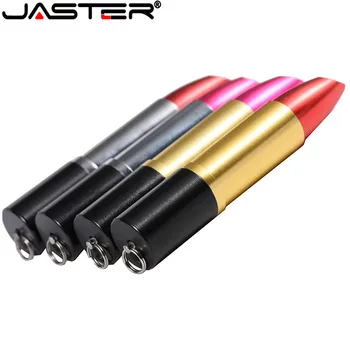 JASTER Shantou Metalen 5 Soorten Rúž Pero Jednotku Usb Flash Disk 4 Gb 16 Gb 32 Gb 64 Gb kl ' úč usb 2.0 Flash Disk Stok
