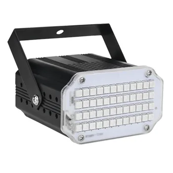Mini DJ Svetlo RGB Strobe Light Strana 48 LED Stroboscope Lampa Projektora Disco Dovolenku Aktivované Zvukom Flash Fáze svetelný Efekt