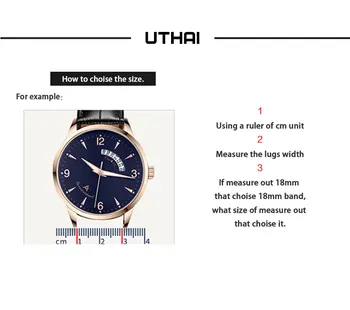 UTHAI P37 Geniune Kožené Watchbands 18 MM 20 MM 22 MM 24 MM obojstranný kožený remienok Pre Samsung Galaxy Pozerať na Hodinky, Príslušenstvo