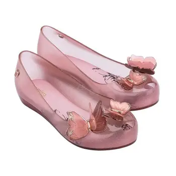 2021 detskej obuvi, Nové Letné Sandále Veľké dievča motýľ Jelly topánky Princezná Mini Melissa Deti topánky Mäkké Pláži Sandál HMI038