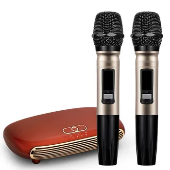 Ručné Bezdrôtové Karaoke Mikrofón Karaoke prehrávač Karaoke Home Echo Mixér Systém Digitálneho Zvuku Audio Mixer Spev Stroj K12
