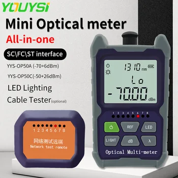 FTTH Mini Optická Power Meter YYS-OP50A OPM Vlákien Optického Kábla Tester SC/FC/ST Univerzálne rozhranie Konektor