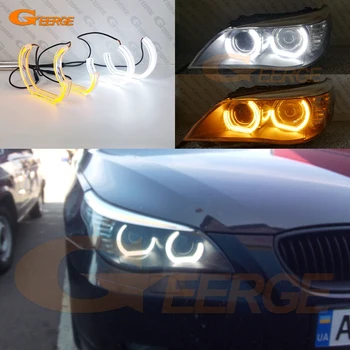Pre BMW E60 E61 LCI 525i 528i 530i 545i k550i M5 Ultra jasný Deň, Svetlo zase signálneho svetla DTM M4 Štýl LED Angel Eyes halo krúžky