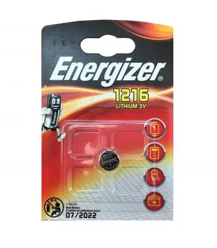 Pilas de boton Energizer bateria pôvodné Litio CR1216 3V sk blistri 2X Unidades