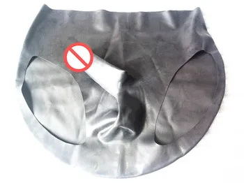 Anti-vysielací latexové nohavičky nohavice muž bielizeň s penis rukáv bezpečný styk strany nosiť kostýmy pre mužov ZYF9553