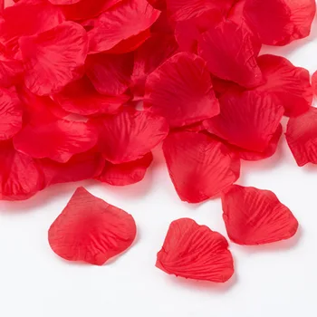Nové módne Červená 50000pcs / veľa Umelého Hodvábu Okvetné Lístky ruží Svadobné Prospech Party Dekorácie, Kvety Petalas Koberec Svadby