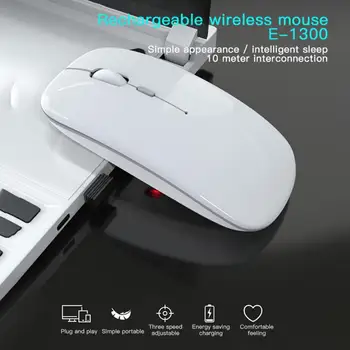 NOVÉ 1600 DPI USB Optická Bezdrôtová Počítačová Myš 2.4 G Prijímač Hernej Myši Pre PC, Notebook, Tichý Bluetooth Myš S LED Svetlom