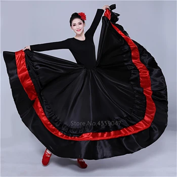 Španielsky Tanečný Kostým Klasickej Cigánskej Tanečných Kostýmov, Flamenco Šaty pre Ženy, Swing, Sukne Bullfight Brucho Výkon 360/540/720