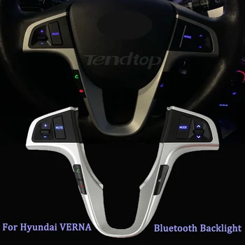 Auto Volant Tlačidlo Controler Pre Hyundai VERNA SOLARIS Audio Hlasitosť Telefónu Switch S Bluetooth Podsvietenie