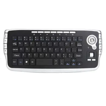 Mini 2.4 G Wireless Keyboard Klávesnica, Trackball Prenosné Multifunkčné zariadenie Trackball Myši Multimediálne Hmatníkom pre HTPC