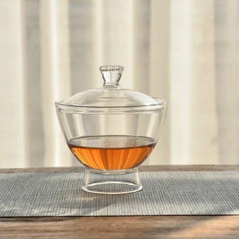 TANGPIN žiaruvzdorné sklo gaiwan šálku čaju sklo kung fu chawn pre tea 100ml