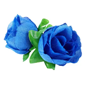 50 umelé ruže, 3 cm vysoký, svadobné dekorácie, námornícka modrá