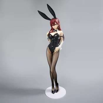45 cm Uvoľnenie Víla Chvost Erza Scarlet Bunny Dievča Anime Obrázok Sexy Dievča PVC Akcie Obrázok Hračky Model Kolekcie Bábika Darček T30