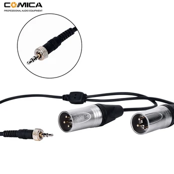 Comica CVM-DS-XLR 3,5 mm TRS na Dual XLR Stereo Audio Výstup Kábla Adaptéra pre Comica Bezdrôtový Mikrofón Systémy