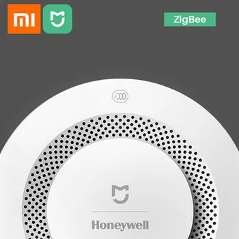 Xiao Mijia Honeywell Požiarny Detektor Dymu Senzor Akustický Vizuálne výstražné Oznámenia Pracovať S Mi Domov APP telefonicky