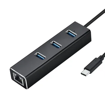 2020 USB C Ethernet S 3.0 USB, RJ45 Lan Ethernet Sieťová Karta Adaptéra Pre Mac, IOS, Android PC RTL8153 USB 3.0 Hub