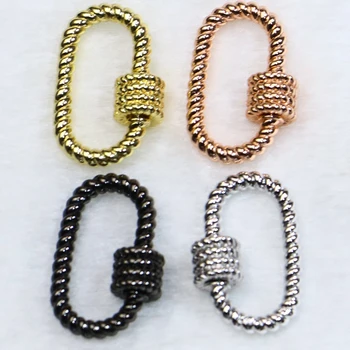 10pcs, 0 tvar skrutky spona šperky, doplnky,spona prívesky pre náhrdelník mix farieb náhrdelník prívesky 50066