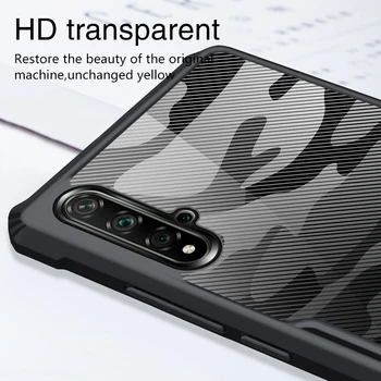 Rzants Pre Huawei Nova 5T Y7A Prípade Pevného [Kamufláž Chrobák] Shockproof Slim Crystal Clear Kryt funda Puzdro
