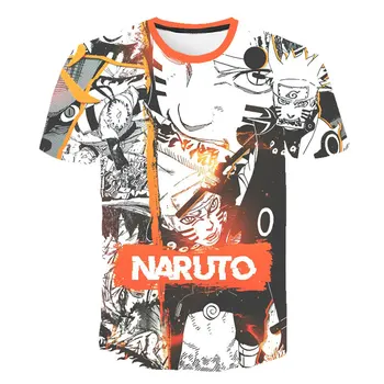 Letné značku oblečenia mužov / žien T-shirt znaky anime Naruto Sasuke 3D tlač cartoon T-tričko tee tričko naruto anime