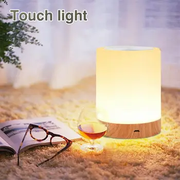 6 Farby Svetla-nastaviteľné LED Farebné Inovatívne Zrna Rechargeble Nočného Tabuľka Nočné Dojčenia Lampa Dýchanie Dotyk svetla