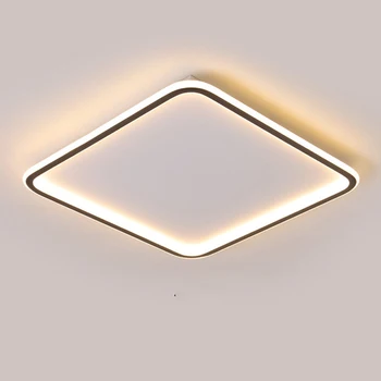 Moderné Svetlo Luxusné Black/Gold LED Stropné Svietidlo Tvorivé Kolo/Štvorcových Atmosféru Stropné svietidlo Pre Reštaurácia, Kaviareň Domova
