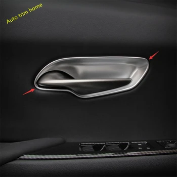 Lapetus Vnútorné Dvere Potiahnite Rukoväť Miska Rám, Kryt Výbava vhodné Pre Lexus UX 200 250H 2019 2020 2021 ABS / Matné / Carbon Fiber Vzhľad