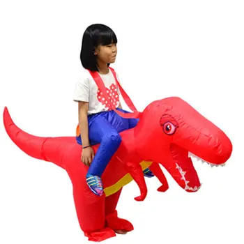 Jazda Kostým Nafukovacie Dinosaura T-Rex Maškarný Deti Deti halloween Kostým Dragon Party Oblečenie zvierat tematické cosplay chlapec