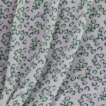 Zelená Mini tlač hodváb Krep DE chine hodvábna tkanina cartoon dizajn,SCDC805