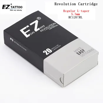 RC1207RL EZ Revolúcie Tetovanie Ihiel Cartridge Kolo Líniové#12 Pravidelné L-taper5.5 mm pre Systém Stroje a rukoväte 20 ks /veľa