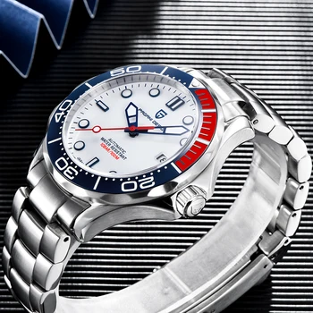 PAGANI DIZAJN 007 classic série, nové pánske hodinky luxusné mechanické hodinky automatické hodinky mužov zakrivené sapphire zrkadlo náramkové hodinky