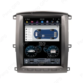 Android 9.0 Vertikálne Displej GPS Navigácie pre Lexus LX470 pre Toyota LC100 2002-2007 Auto Stereo Audio Prehrávač Headunit