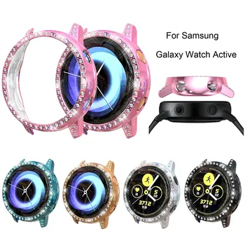 Ženy Diamond Pevného PC Kryt Pre Samsung Galaxy Sledovať Aktívne Prípade, Ochranné Anti-jeseň Kryt Shockproof Chránič Nárazníka Shell
