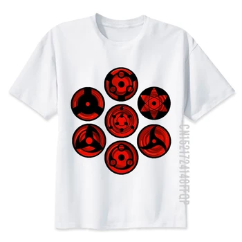 Naruto T Shirt Mužov Letných Vysoko Kvalitnej Bavlny, Tričko Japonskom Anime Sasuke Sharingan Tlače O-Krku Ninja T-shirts
