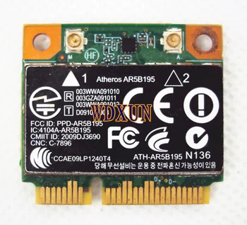 Bezdrôtový wifi N + Bluetooth BT 3.0 Pol PCI-E Karty Atheros AR5B195 pre HP 592775-001