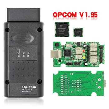 OPCOM Pre Opel OP-COM 1.95 Flash Firmware Update OP-COM 1.95 PIC18F458 FTDI MÔŽE AUTOBUS OBD OBD2 Skener Auto Diagnostický Nástroj Auto