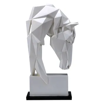 Stongwell Nordic Origami Kôň Abstraktné Sochárstvo Modernej Jednoduchosti Živice Geometrické Zvierat Remesiel Domáce Dekorácie, Ozdoby Darček