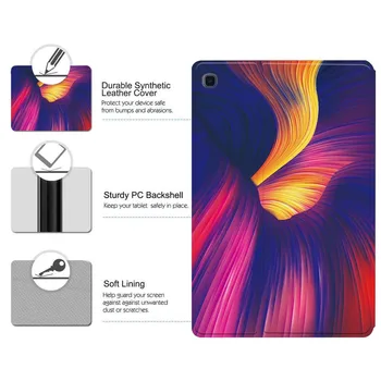 Pre Samsung Galaxy Tab A/Kartu s6/Tab E S5E Tablet Multicolor Kožené Stojan Ľahké Odolné Ochranné puzdro