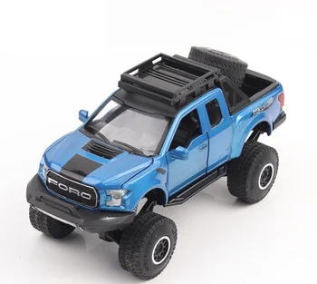 1:32 deti hračky Ford raptor big foot F150 Pickup truck kovové autíčka model pre deti hudby auto dary Blikajúce chlapcov