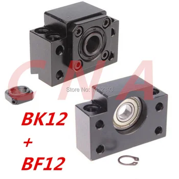 BK12 BF12 pre SFU1605 ballscrew súprava : 1 ks BK12 a 1 pc BF12 pre SFU1605 SFU1604 guľôčkovej Skrutky Konci Podporu CNC časti BK/BF12