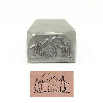 Púšť Konštrukcia Scény pečiatka 19x10mm,DIY Náramok/šperky, symboly ocele pečiatka