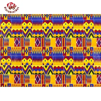 Africké Textílie Ankara Veľkoobchod 2020 Afriky Kente Tlač Bavlna Afriky Vosk Textílie Svadobné Svadobné Šaty pre ženy 24FS1381