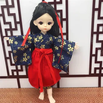 Nový Produkt BjD 28 Cm Bábiku 22 Spoločné Hnuteľného Čínsky Kostým Dievča Zdobiť Hračka 3D Simulácia Mihalnice Deti DIY Darček k Narodeninám