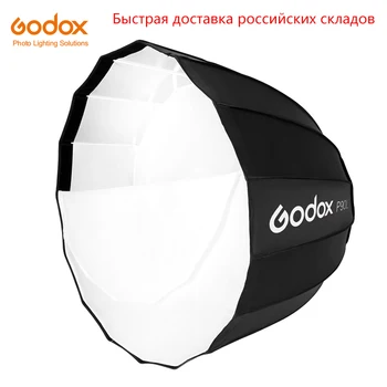 Godox Prenosné P90L 90 CM Hlboké Parabolic Softbox Bowens Mount Štúdiový Blesk Speedlite Reflektor Photo Studio Softbox